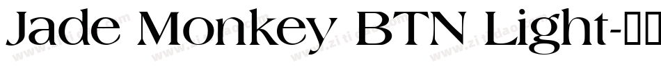 Jade Monkey BTN Light字体转换